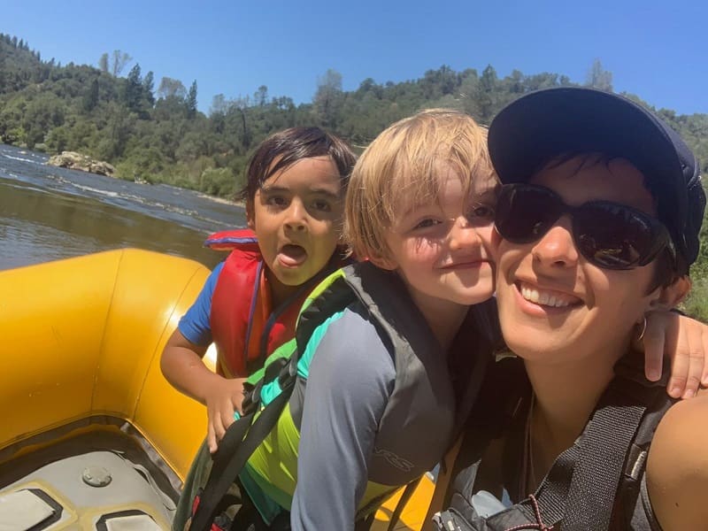 Fun Family Rafting on the American River - med