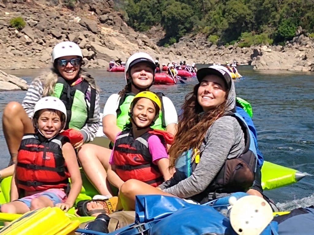 Family White Water Rafting Trips on the American River with Raft California