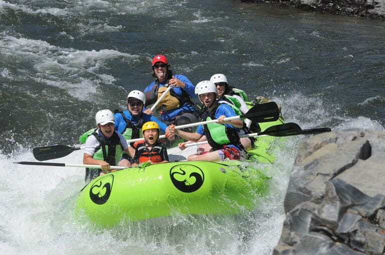 South Fork American River Rafting with kids near Sacramento