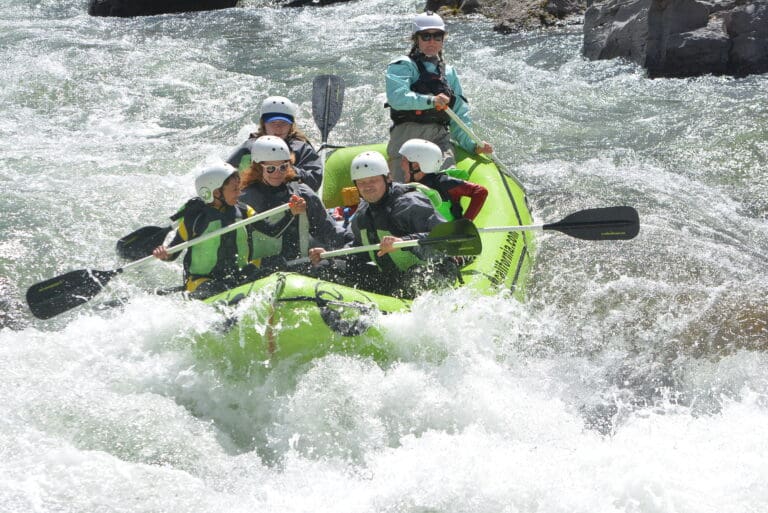 Truckee River Rafting with Families and kids