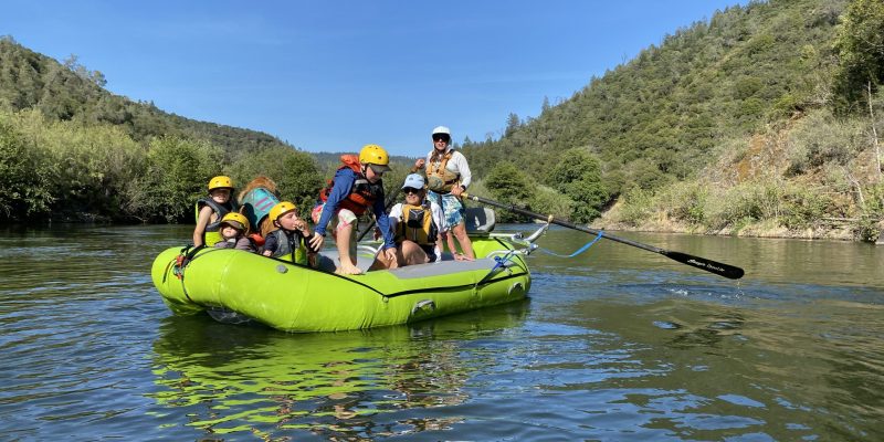 Fun outdoor rafting trips for kids on the American River